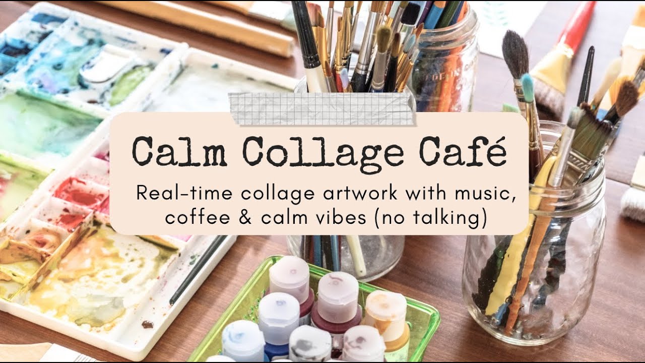 Unbound Art Journal Real Time Creation | Mixed Media Collage