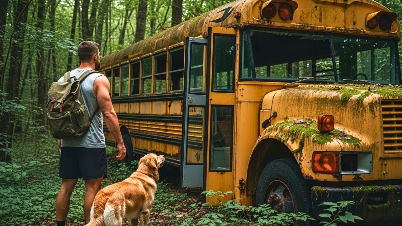 Single Dad Found a Bus Behind Forgotten Family Estate — What Was Inside Will Shock You