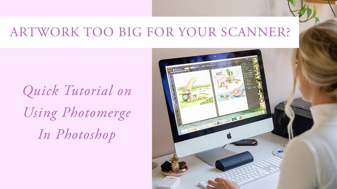How to Use Photomerge in Photoshop for Scanned Artwork