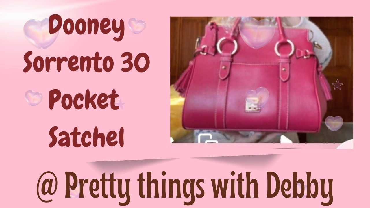 Dooney Sorrento 30 Pocket Satchel Raspberry