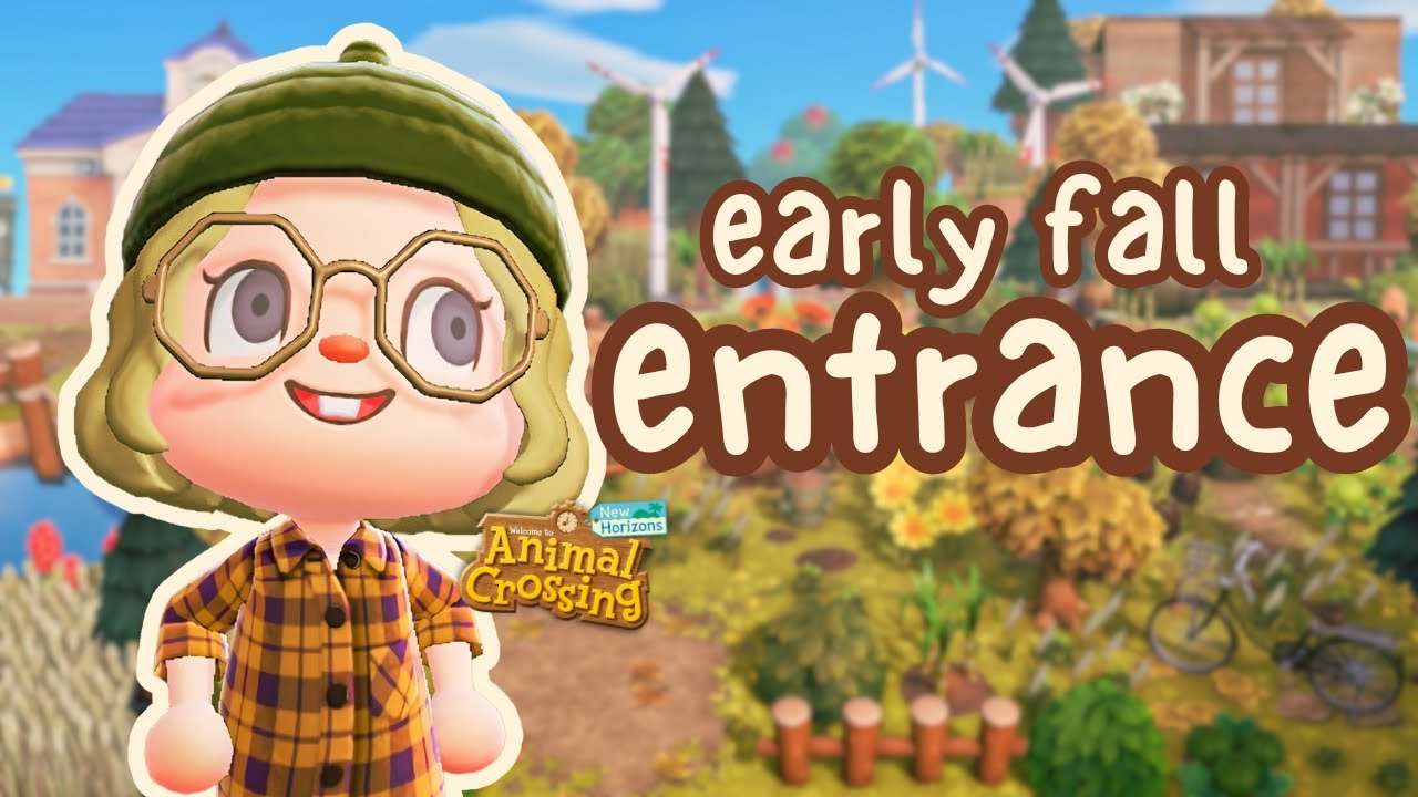 Я построил ВХОД РАННЕЙ ОСЕНИ с цветочными фермами! | Animal Crossing: New Horizons