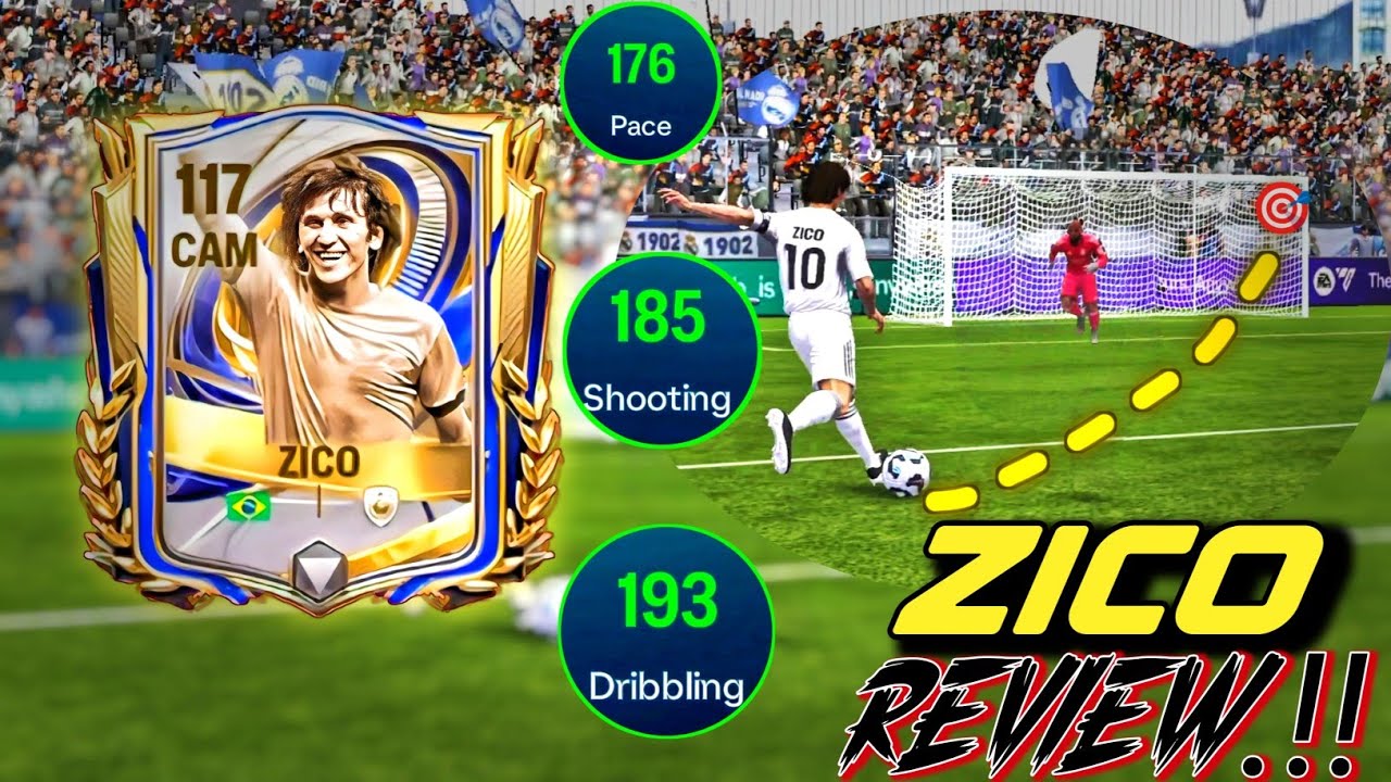 117 TOTY ZICO Player Review‼️Best CAM in FCMOBILE..? Worth it or not 🚫 - FCMOBILE 