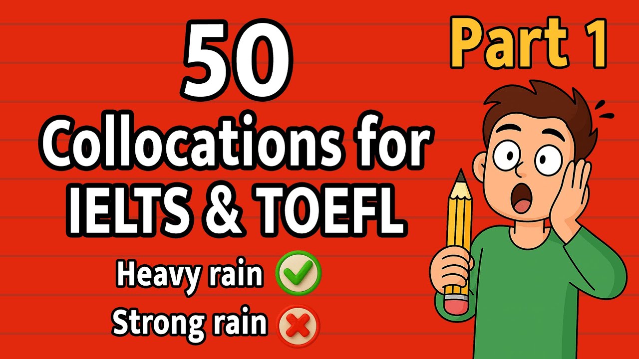 50 Common English Collocations &mdash; Definitions & Perfect Examples #englishcollocations #learnenglish