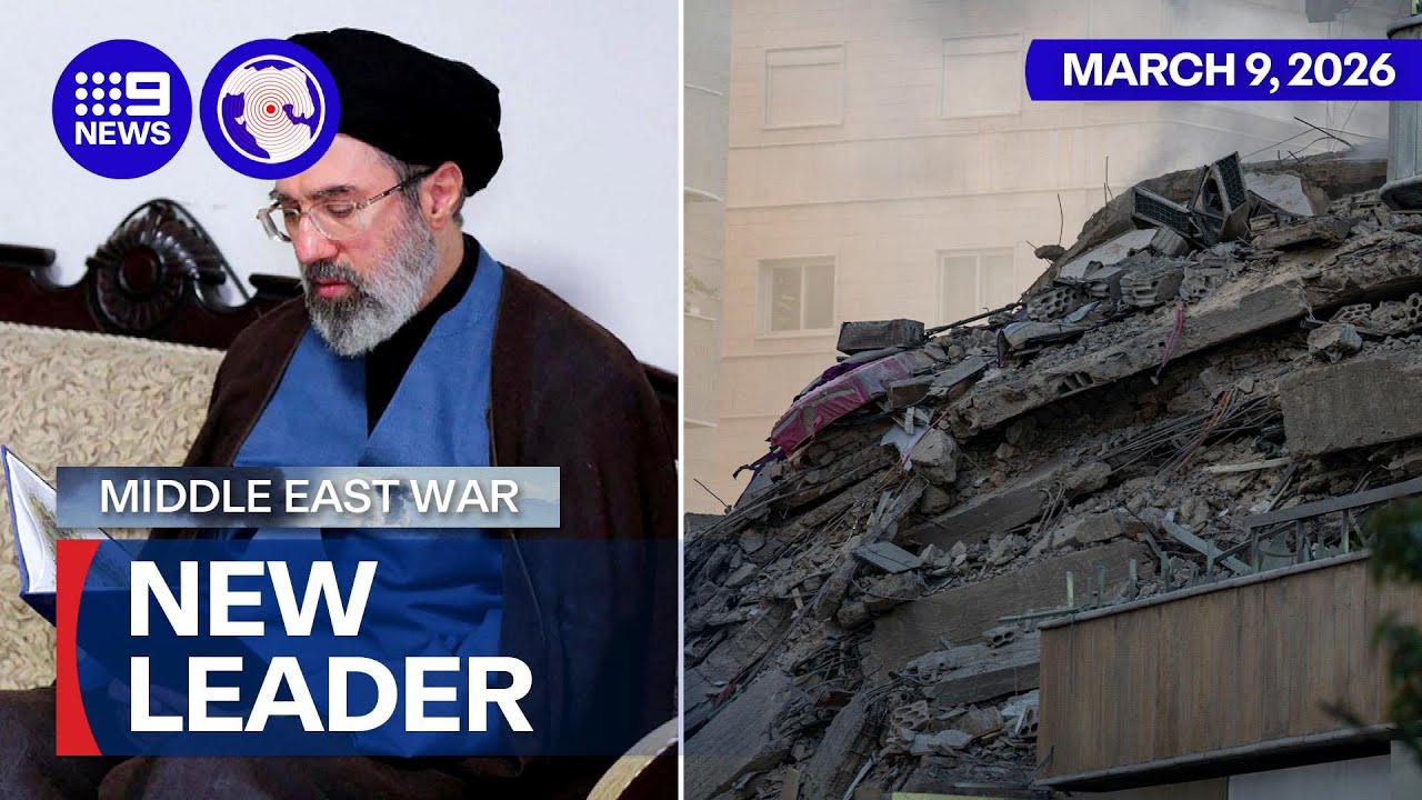 Iran names new supreme leader as the skies turn black over Tehran | 9 News Australia