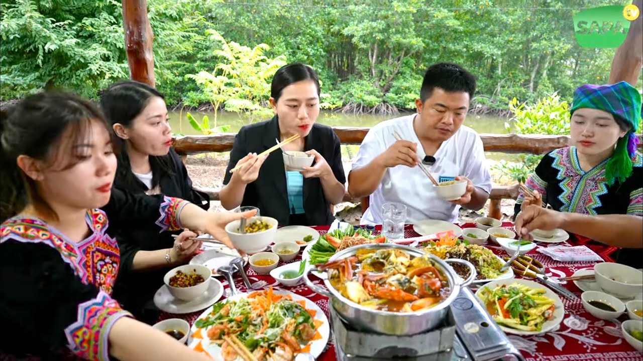SAPA TV | CÙNG ÁI MÍ BẾP TRÊN BẢN PHẠM DŨNG ÁNH KUA ĐI KHÁM PHÁ RỪNG NGẬP MẶN ĐẤT MŨI CÀ MAU