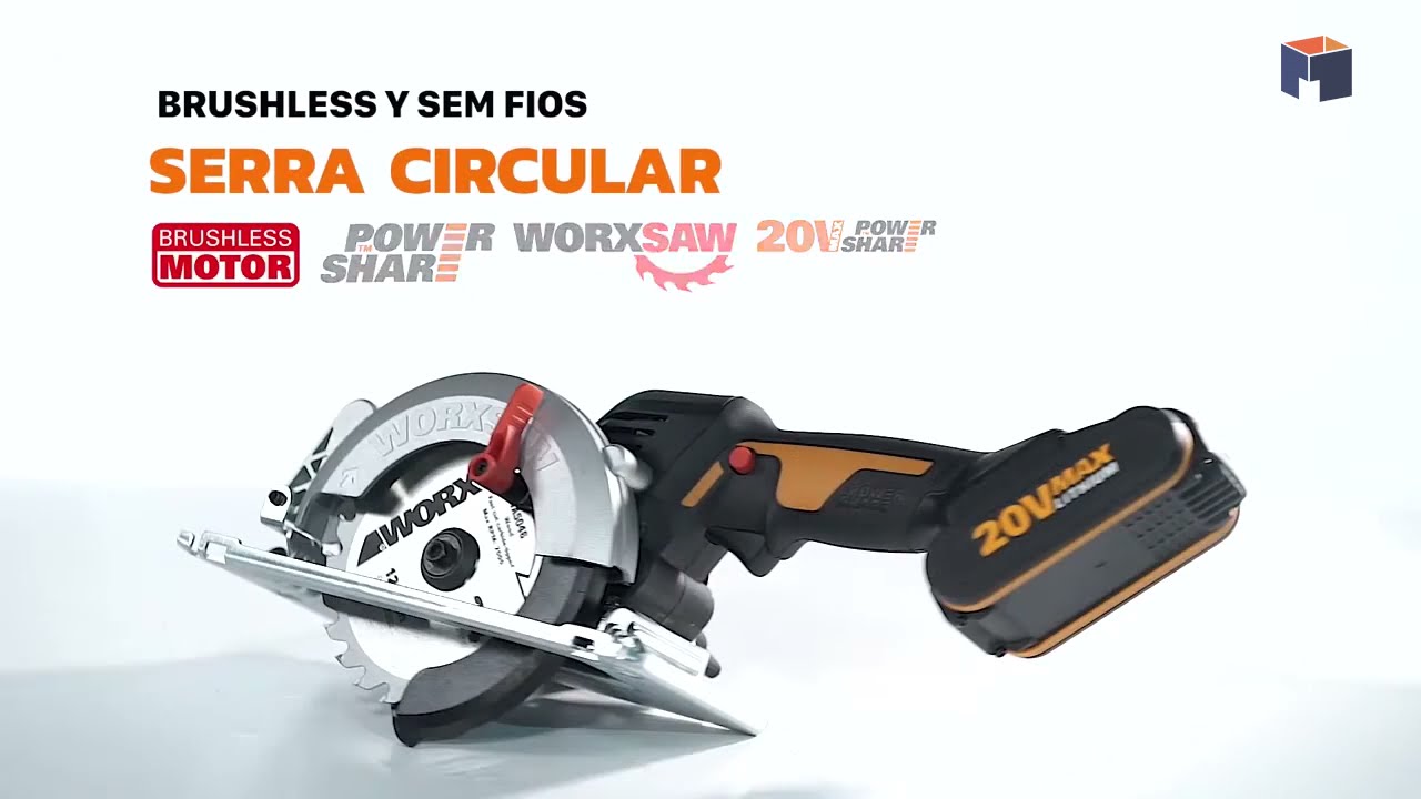 Serra Circular 20V MAX WORKSAW WX531.9  WORX - A Mega Loja