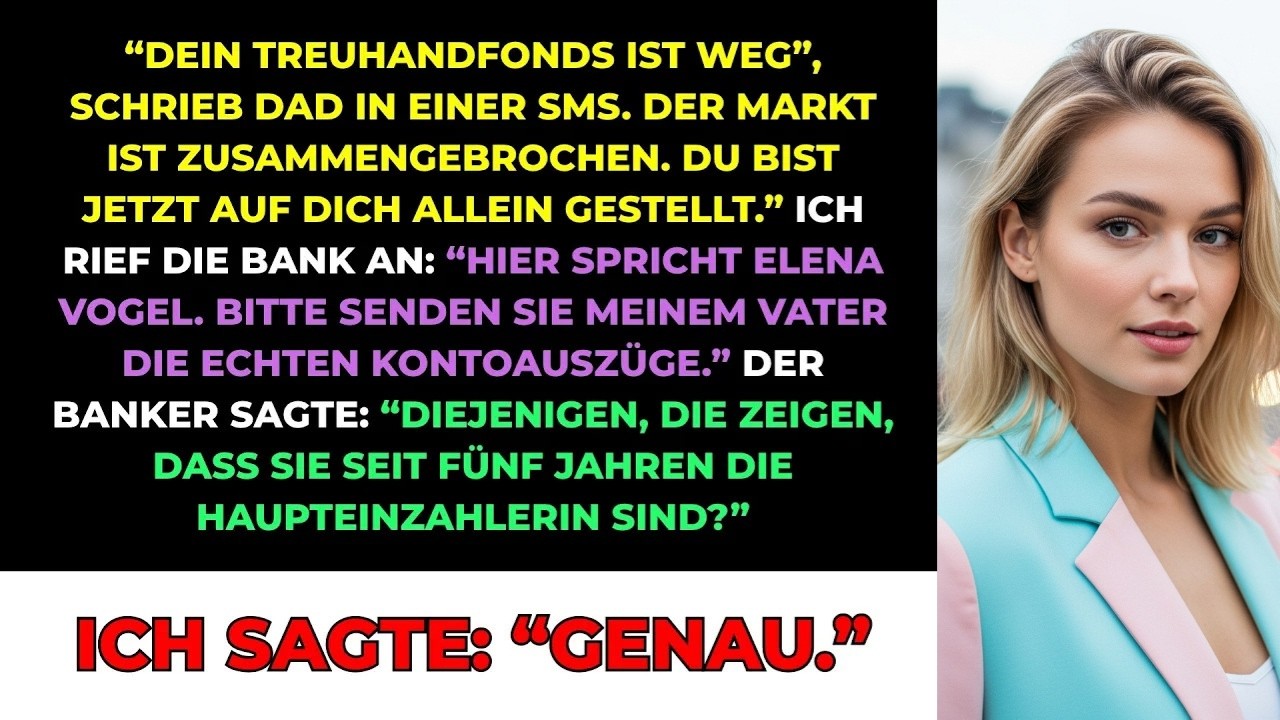 Papa Schrieb： ＂Dein Treuhandfonds Ist Weg＂ – Ohne Zu Wissen, Dass Ich Eigentlich Besitze…