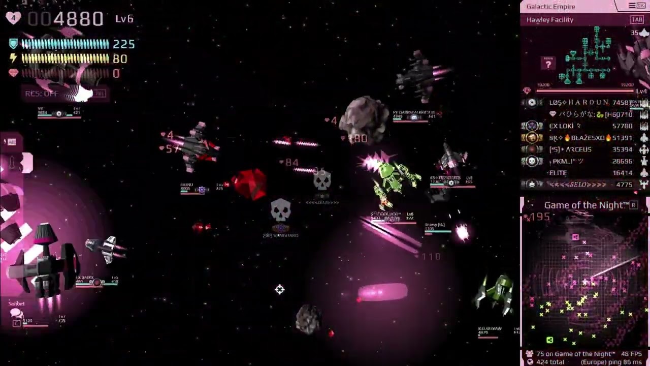 starblast game of night mystical space battles