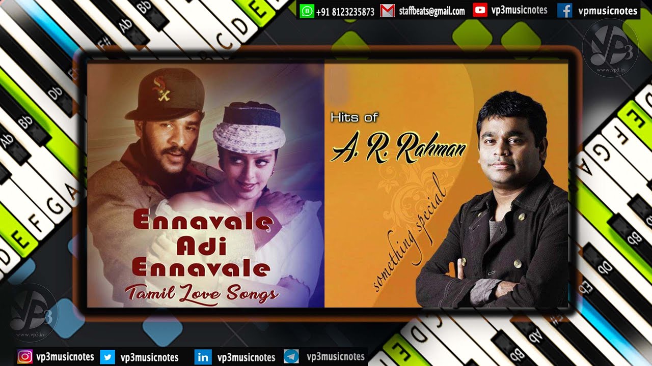 Sun Ri Sakhi - O Cheliya - Ennavale Piano - Guitar - Flute - Violin - Sax