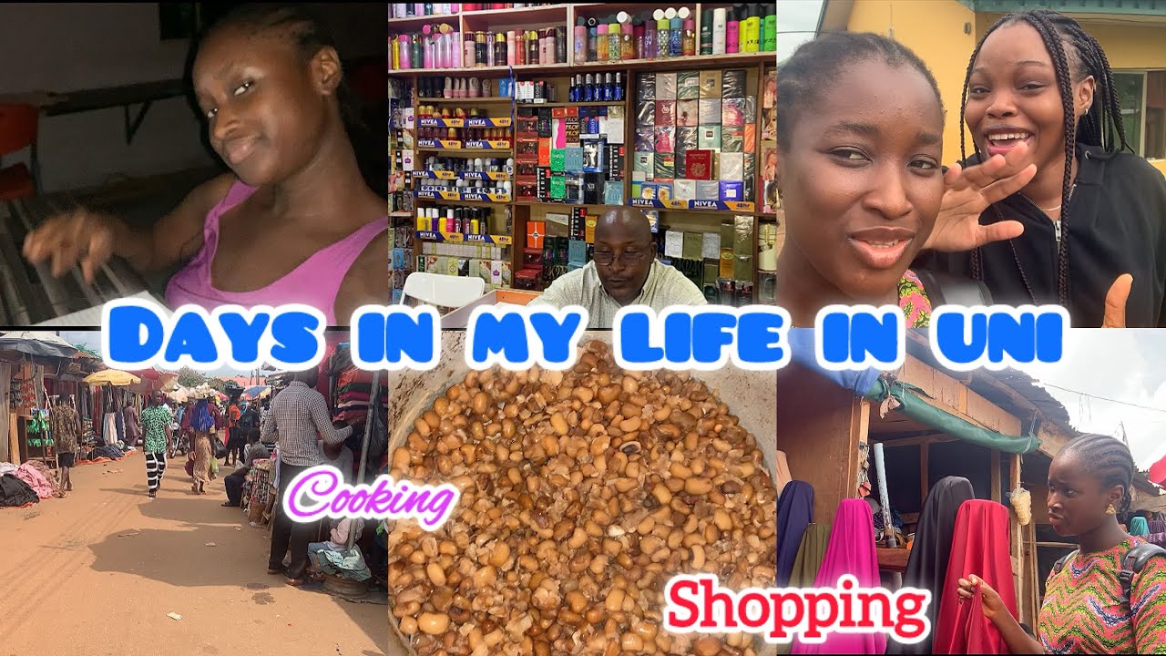 Days in my life in Unilorin 🌸 fabric shopping//cooking🥘 and Exams preparations 📚