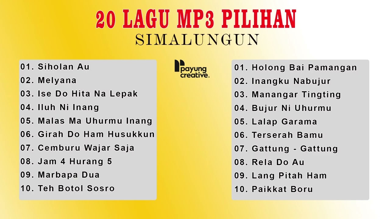 20 lagu mp3 simalungun || Lagu Mp3 Simalungun 2015