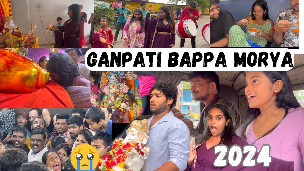GANAPATI BAPPA MORYA 2024😍Rakshita Tulu Talks #ganeshchaturthi #visarjan #rakshita #mumbai #tulu