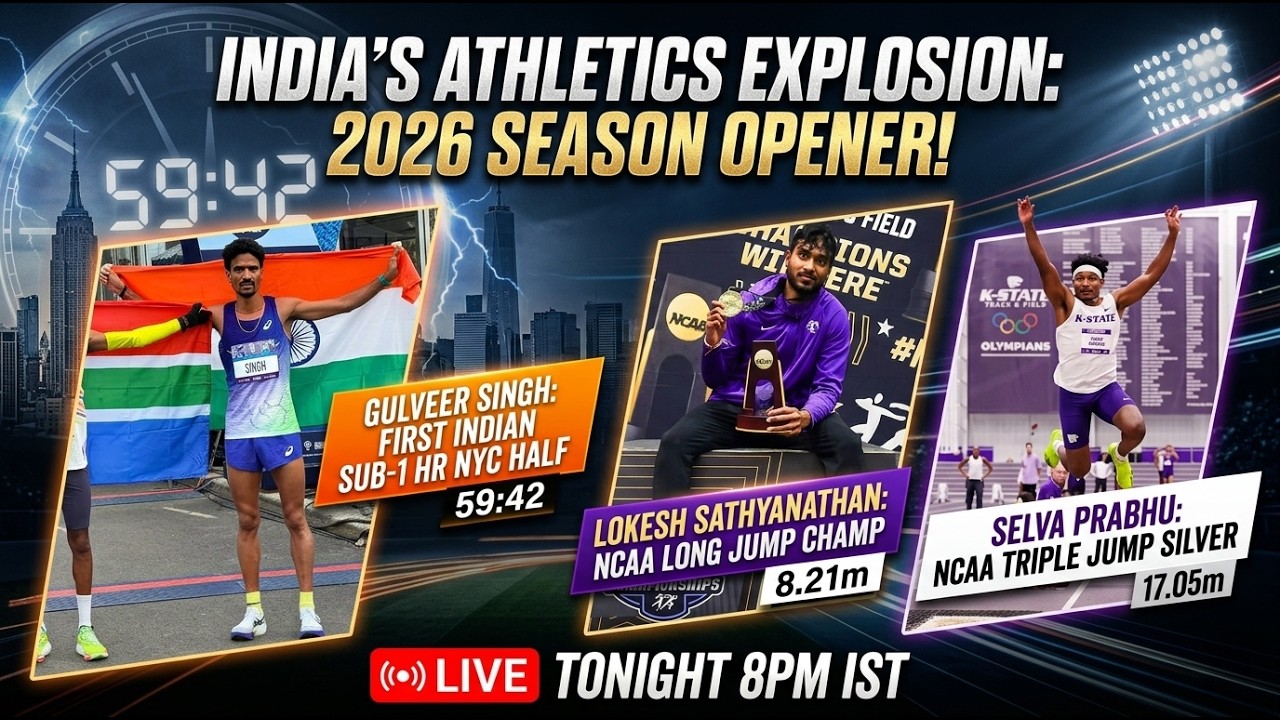 2026 Season is HERE!  and It starts with a bang!!🔥 India Takes Over NCAA & NYC Half Marathon 🏃‍♂️💨