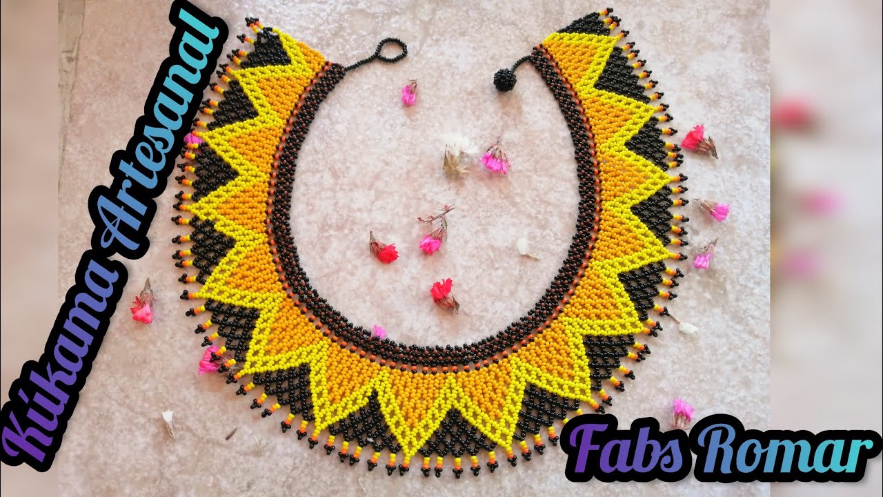 collar de chaquira / mostacilla rayos de sol ☀ 🤭♥️🙏🏼