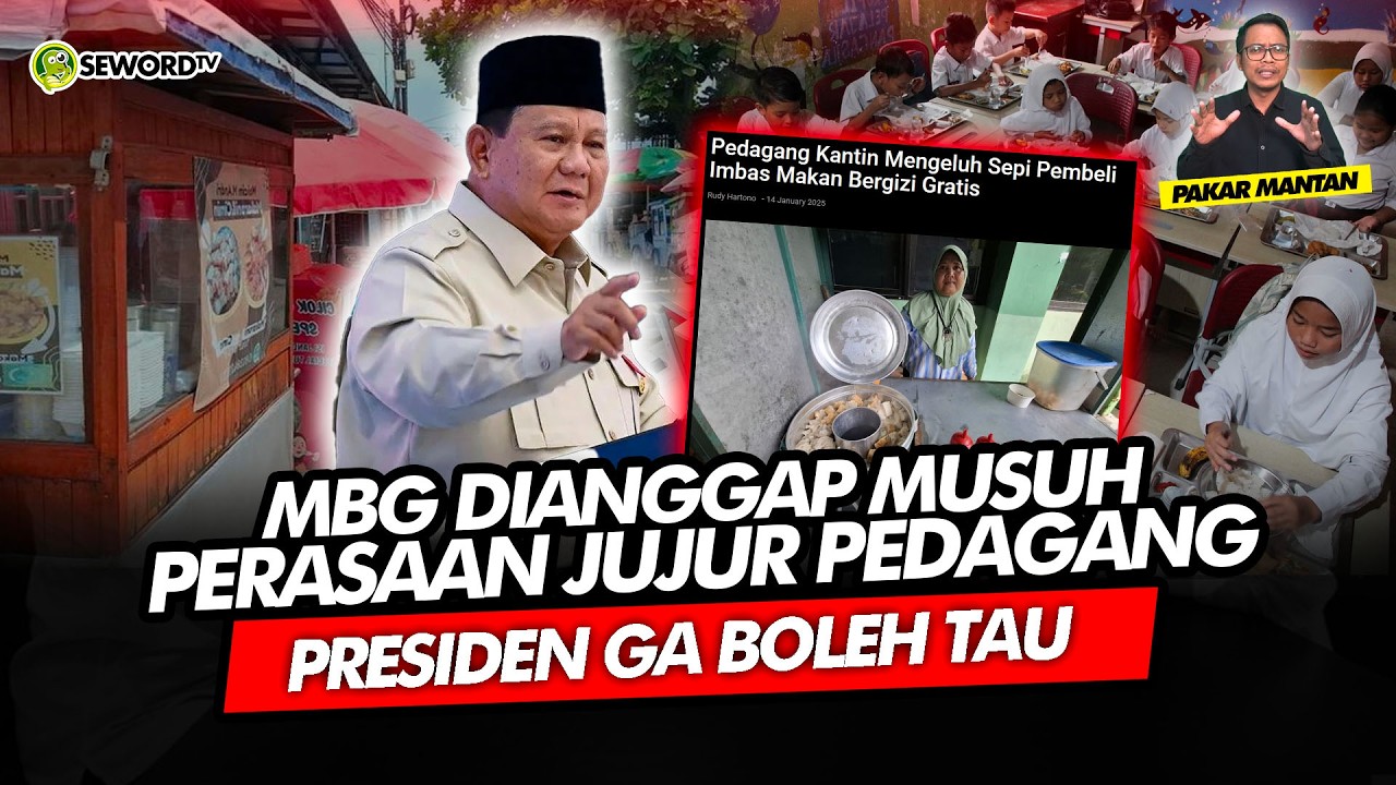 Alifurrahman: MBG DIANGGAP MUSUH PERASAAN JUJUR PEDAGANG PRESIDEN GA BOLEH TAU