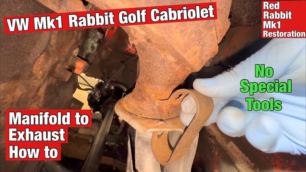 VW Mk1 manifold to exhaust spring clamp install (no special tools)