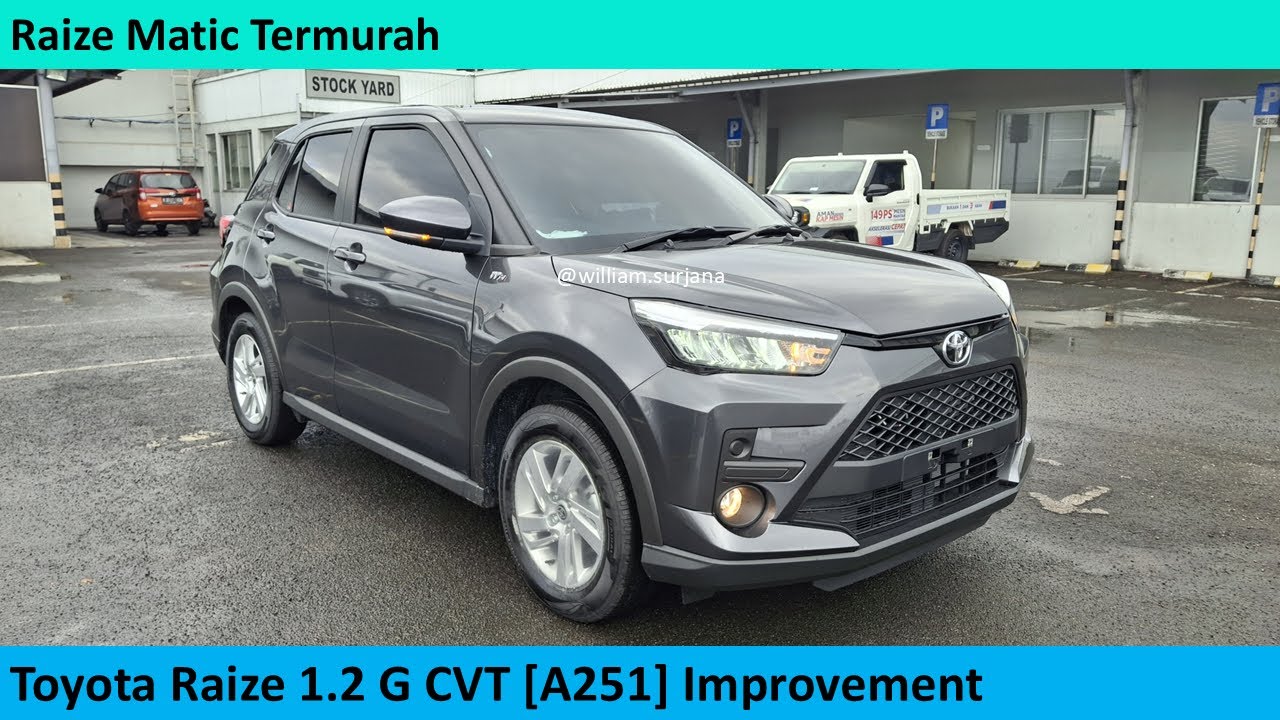 Toyota Raize 1.2 G CVT [A251] Improvement review - Indonesia