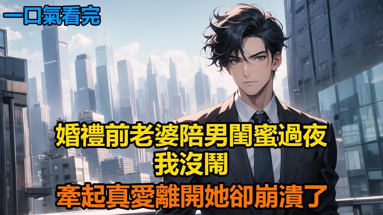 婚禮前老婆陪男閨蜜過夜，我沒鬧，牽起真愛離開她卻崩潰了#故事 #小說 #爽文