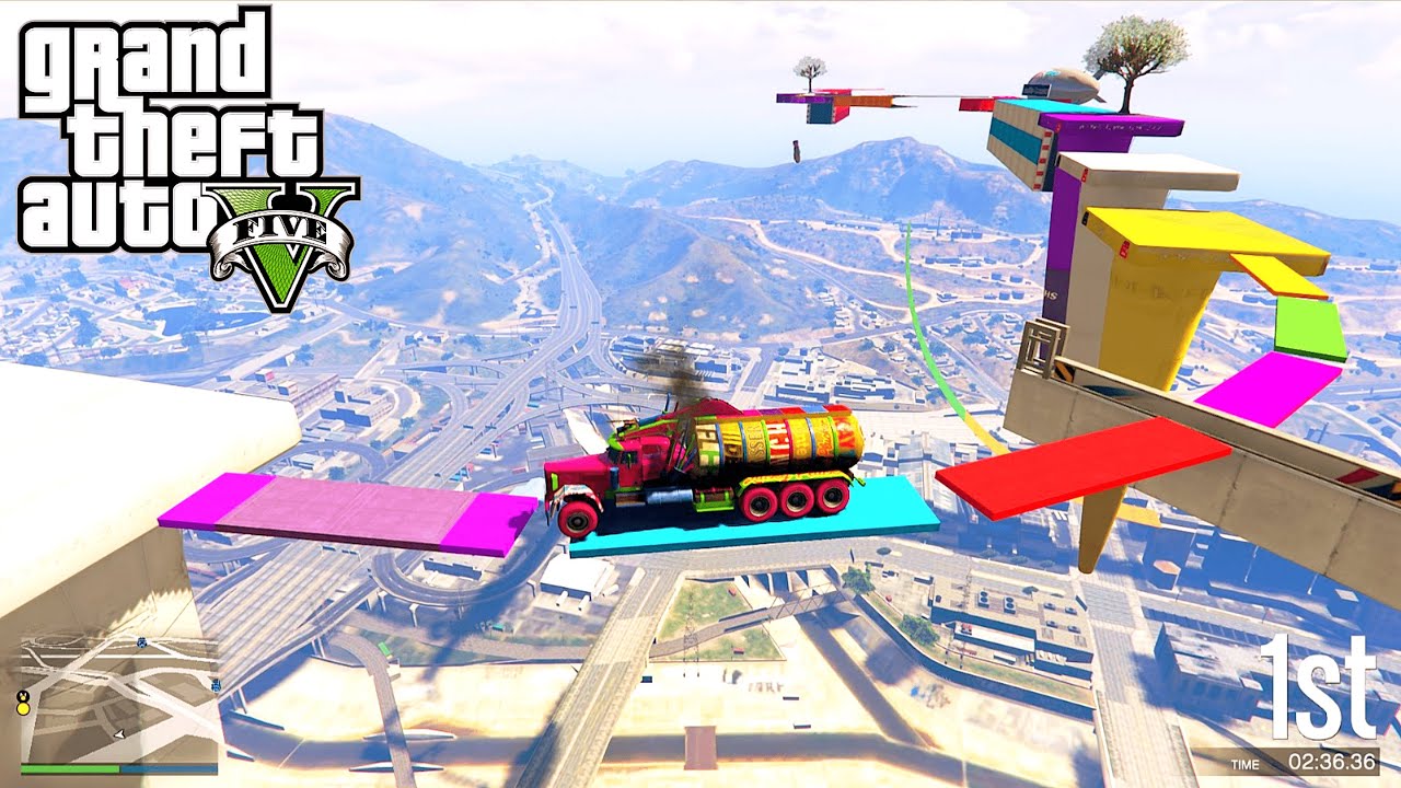World's Highest GTA 5 -TRIED THE IMPOSSIBLE SUPER MEGA RAMP CHALLENGE #gta #shortsfeed #gta6