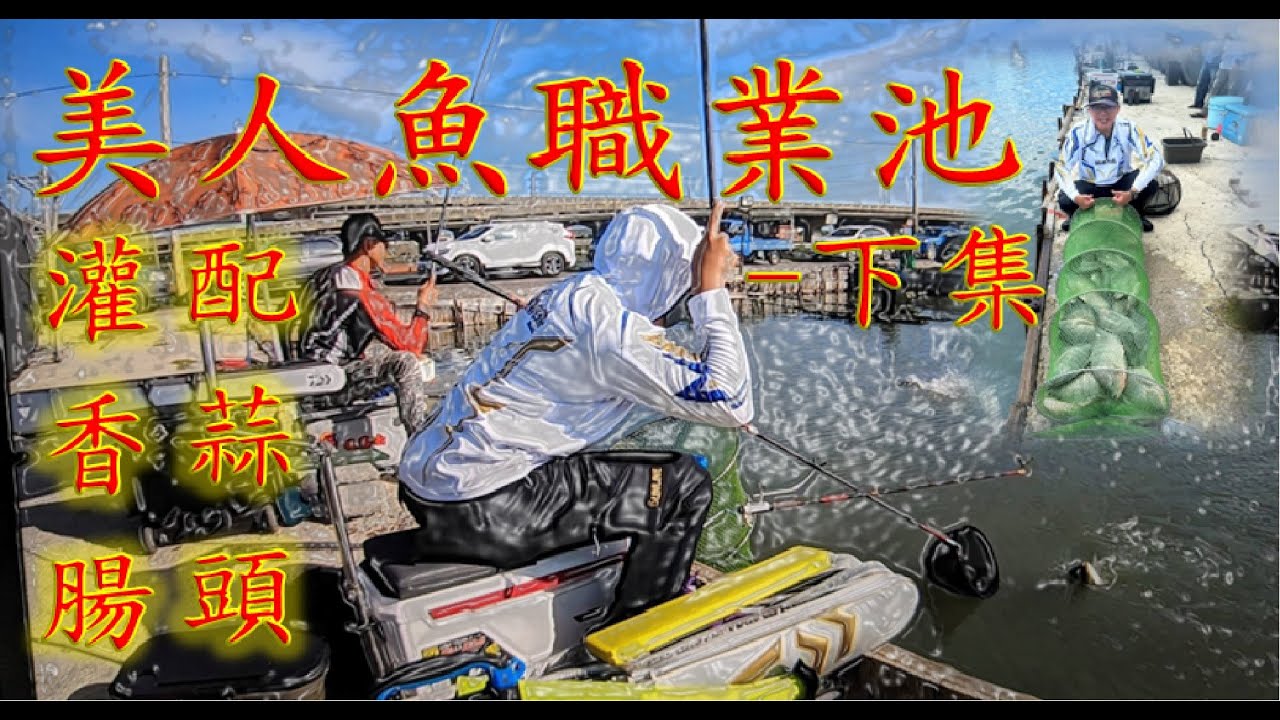 [池釣福壽魚]-[美人魚海釣場]-[半鹹水吳郭魚]：職業池咬到像戰鬥池，叫您阿嬤來都可以-下半集
