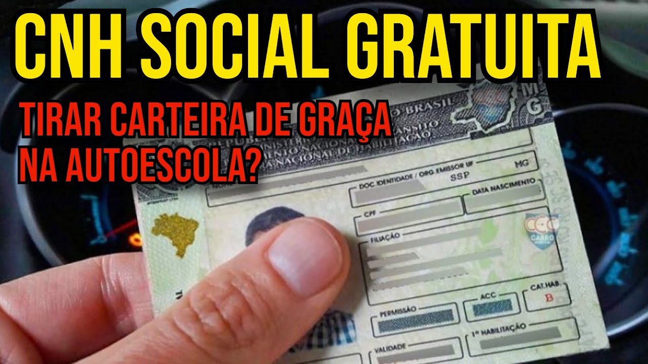 COMO TIRAR CNH SOCIAL POPULAR GRATUITA? 2025