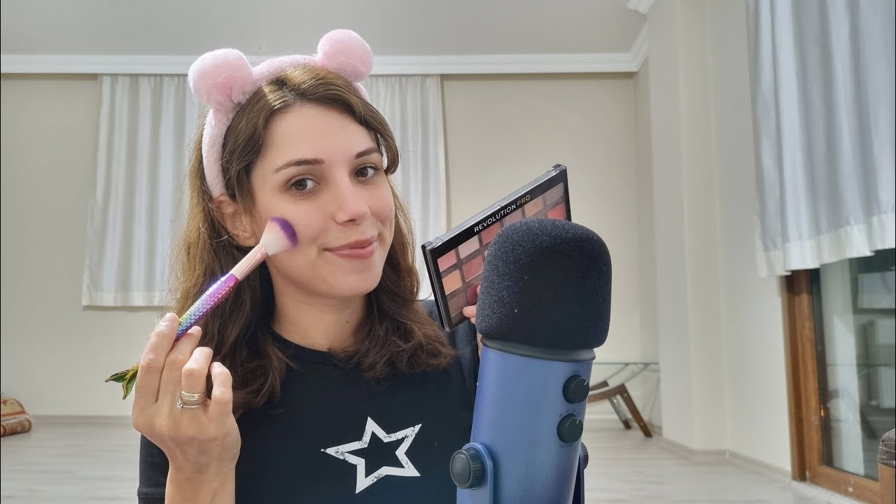 TÜRKÇE ASMR / SANA VE KENDİME MAKYAJ YAPIYORUM / DOING MY MAKEUP #asmr