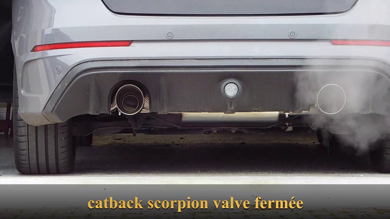 Catback Scorpion avec valve sur Ford Focus RS mk3