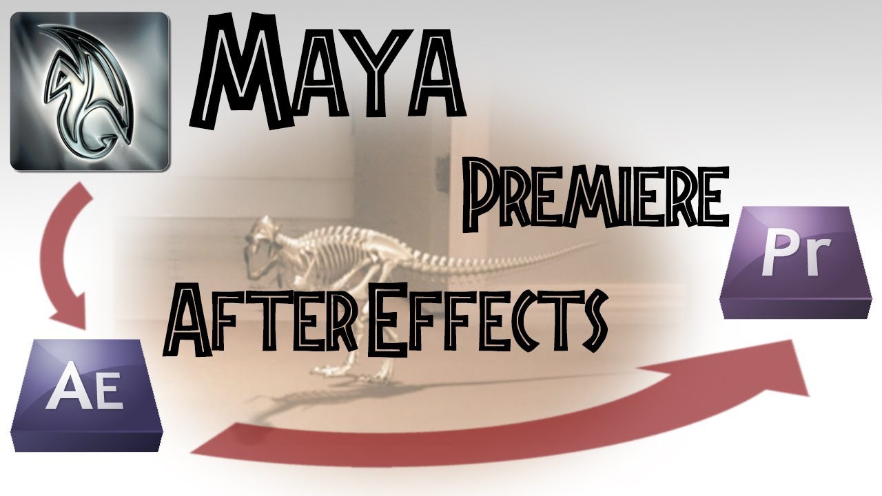 Maya to After Effects Workflow (T Rex Scenario)