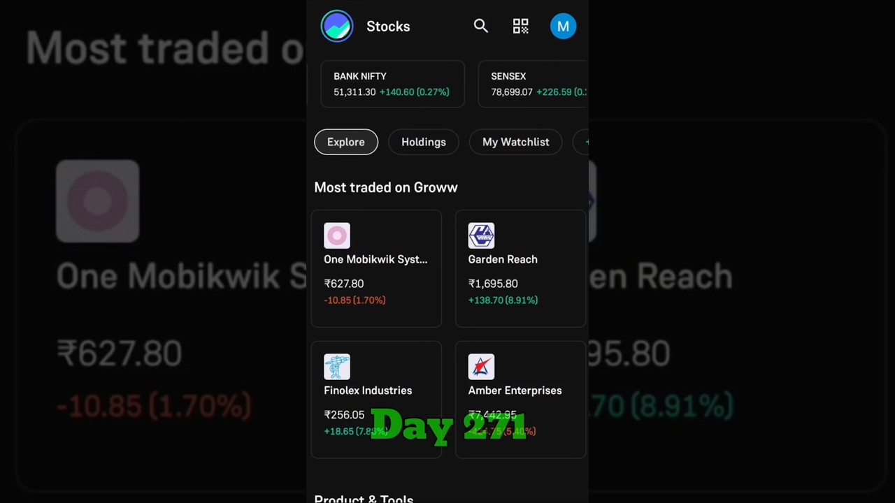 Day 271/ One crore in 365 Days Challenge✅|| #shorts #stockmarket #trading