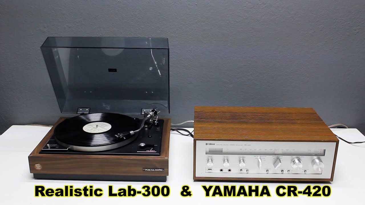 Stereo Receiver YAMAHA CR 420 & Turntable Realistic Lab 300 DEMO