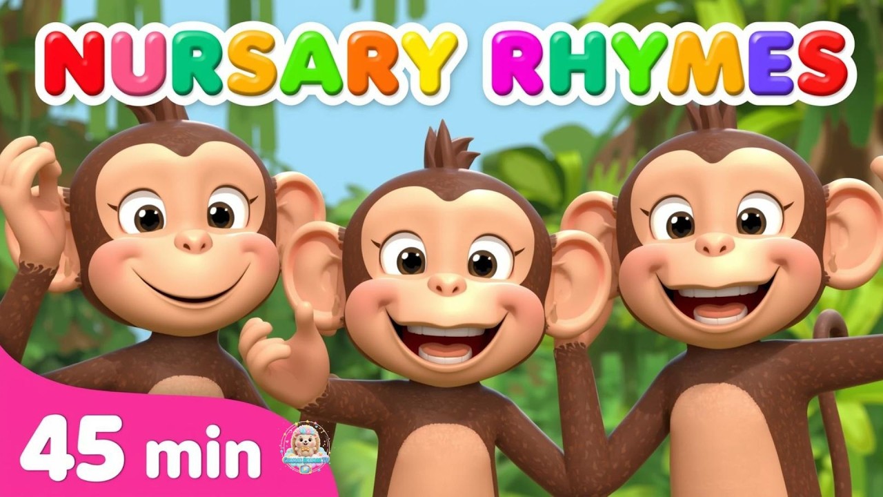 45 Minutes of Nursery Rhymes for Kids | Fun Learning Songs & Cartoon Poems for Kindergarten
