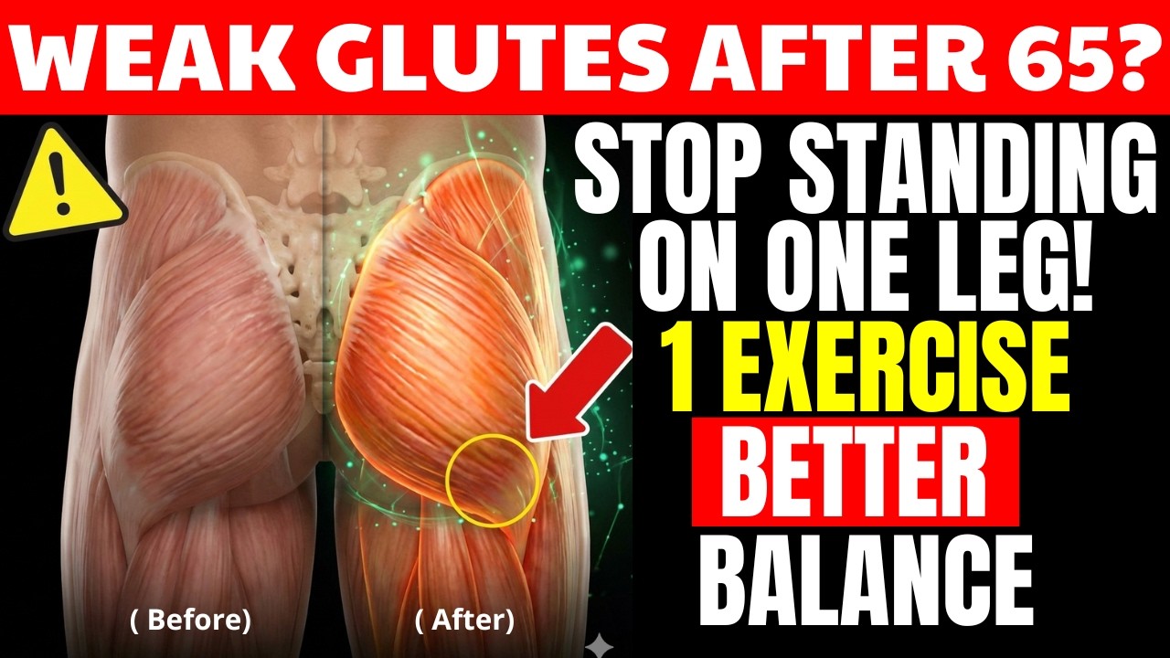 Weak Glutes After 60? PTs Recommend These 5 Exercises for Better Balance!|Senior Health Tips