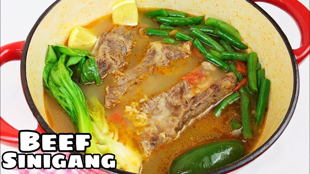 BUDGET RECIPE: Beef Sinigang | Beef Soup [Easy Filipino Recipe]