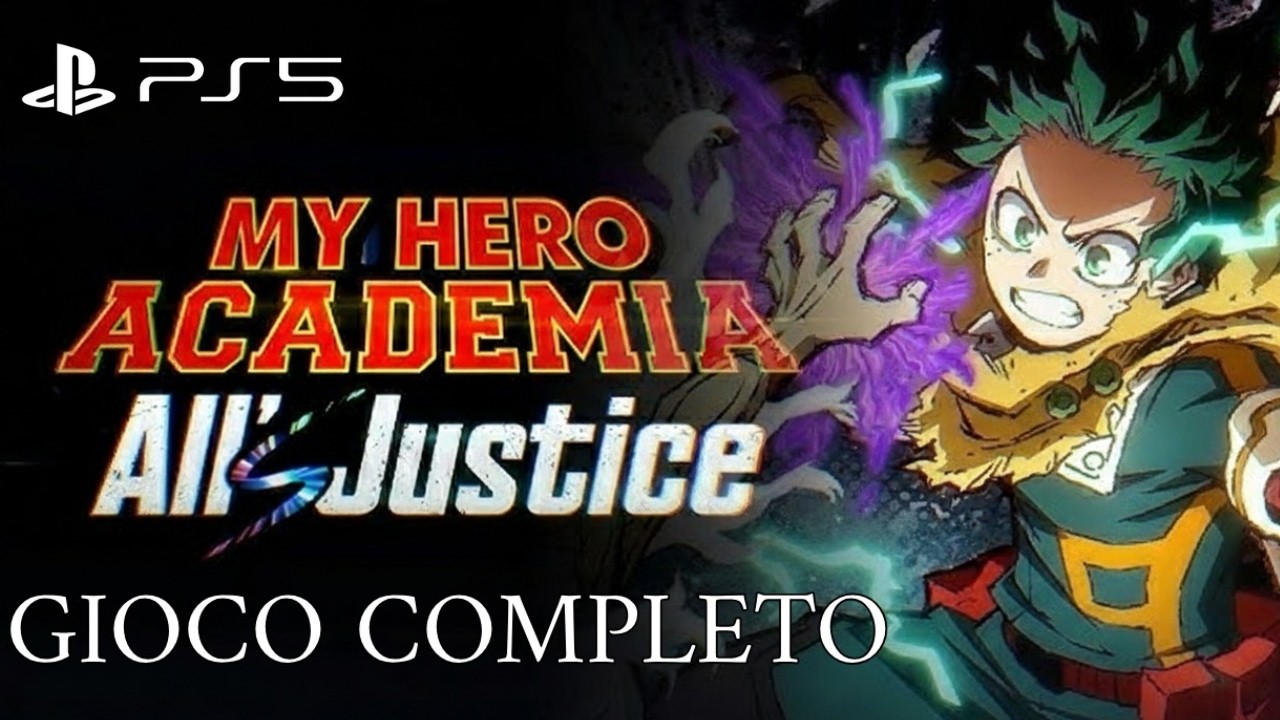 My Hero Academia: All justice Gioco Completo ITA Walkthrough Gameplay (PS5 4K) No commentary