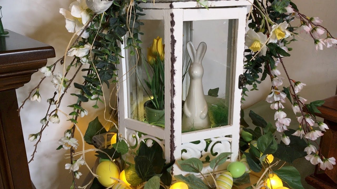 Easter and Spring Home Decor 2018: how to create an Easter and Spring Vignette Episode 4