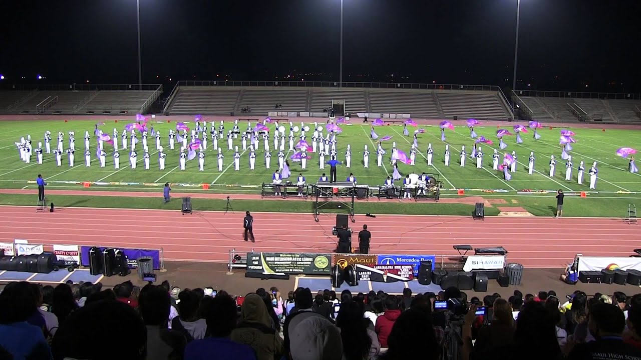 Фестиваль маршей Maui Marching Festival 2014 &mdash; марширующий оркестр Maui High School