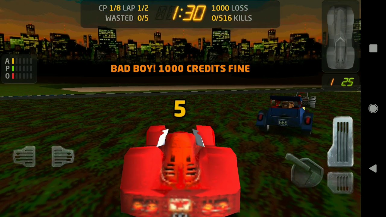 physics fun in Carmageddon mobile SplatPack mod
