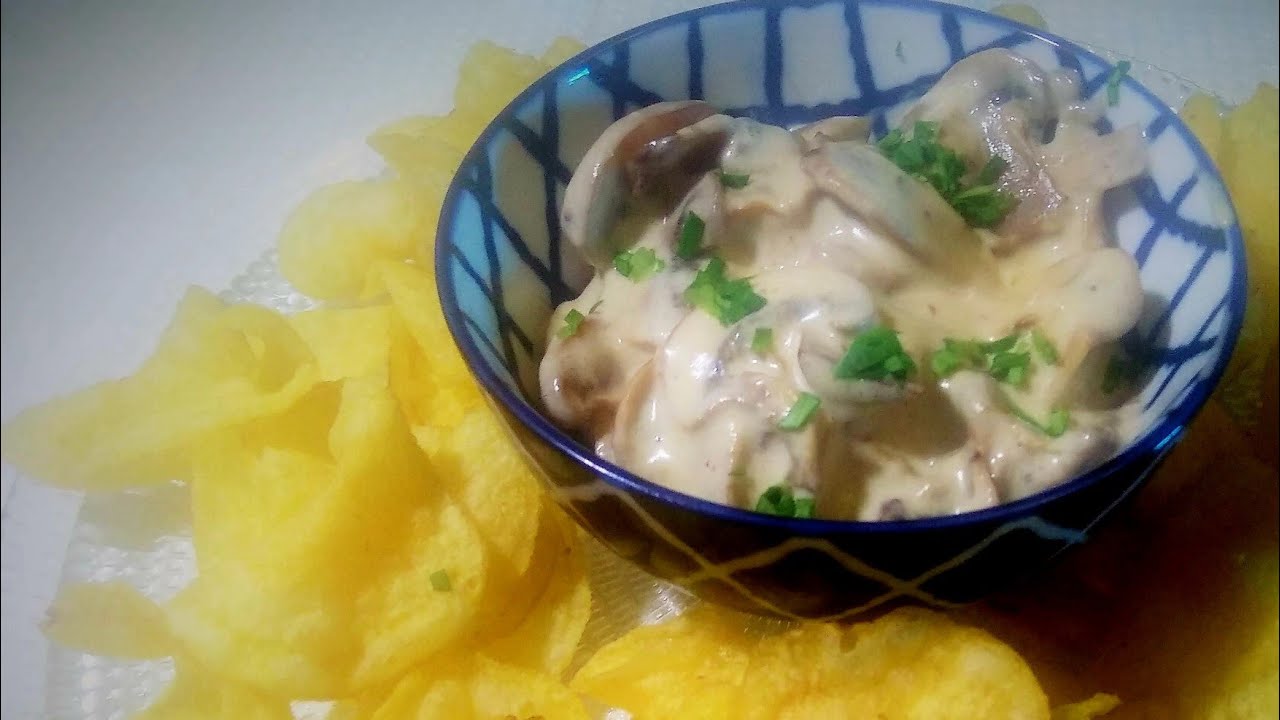 Salsa de Champiñones Vegana para Dipear