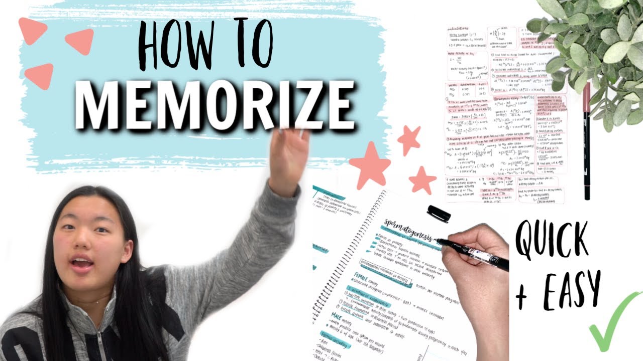 HOW TO MEMORIZE FASTER AND EASIER | studycollab: Alicia