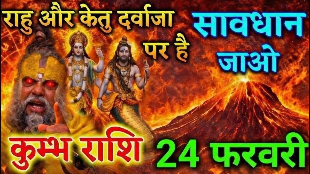 22 फरवरी ⚠️ कुम्भ राशि पर महाविनाश या महाकृपा? राहु-केतु का खतरनाक योग
