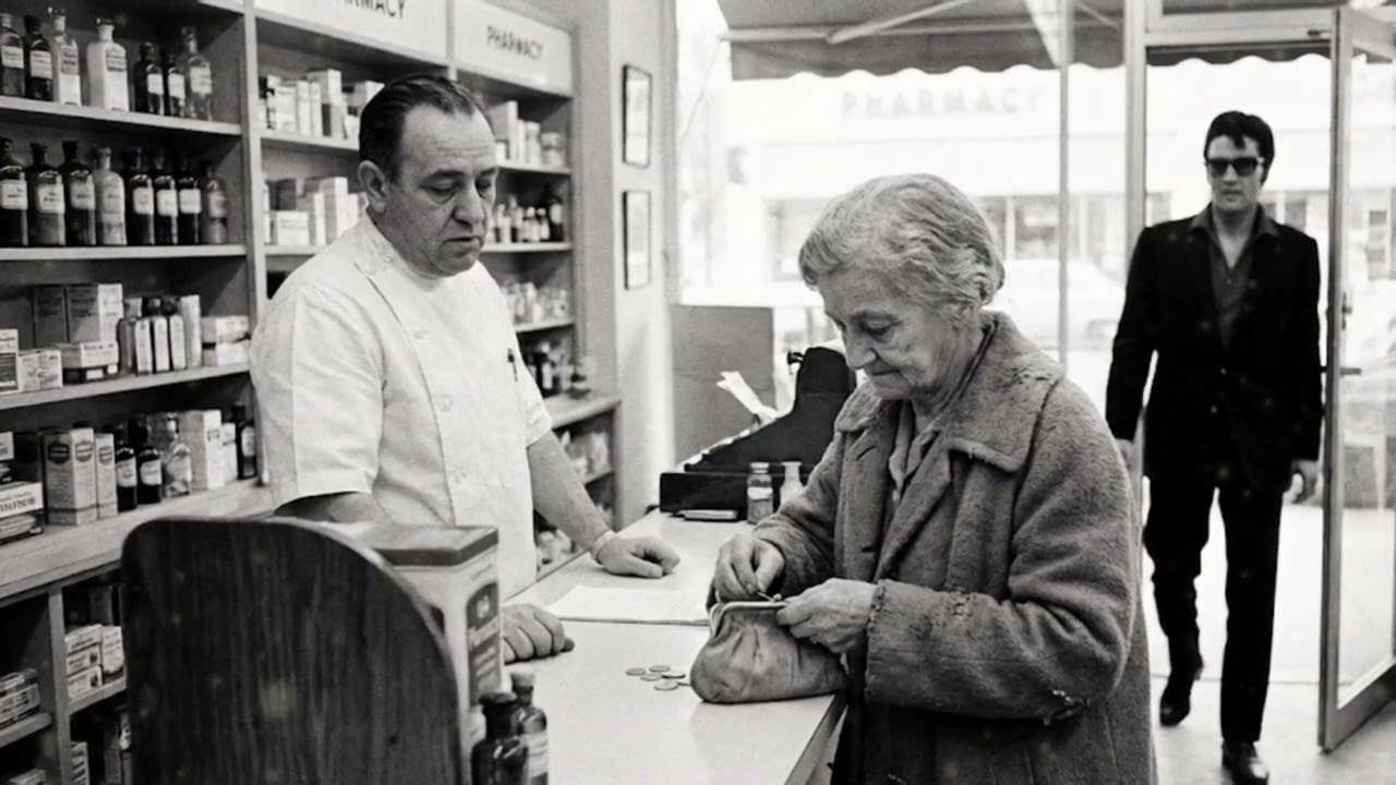 Struggling Widow Counted Coins for MEDICINE — Elvis Intervened and STUNNED the Pharmacy