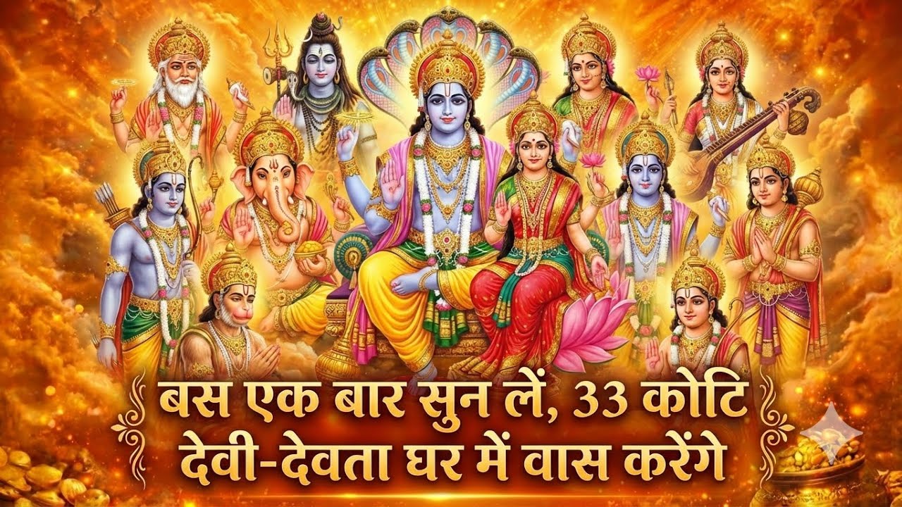 बस एक बार सुन लें, 33 कोटि देवी-देवता घर में वास करेंगे | Instant Wish Fulfillment Mantra