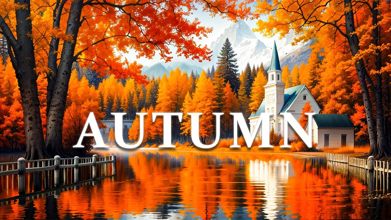 Explore Fall in New England 4K UHD🍂 Stunning Vermont & New Hampshire Foliage with Soothing Music.