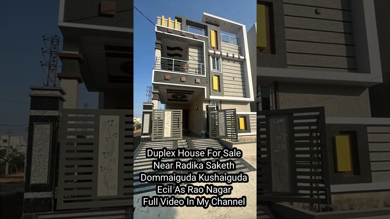 Duplex House For Sale Near Radika | As Rao Nagar| Saketh | Dommaiguda| Kushaiguda| Ecil