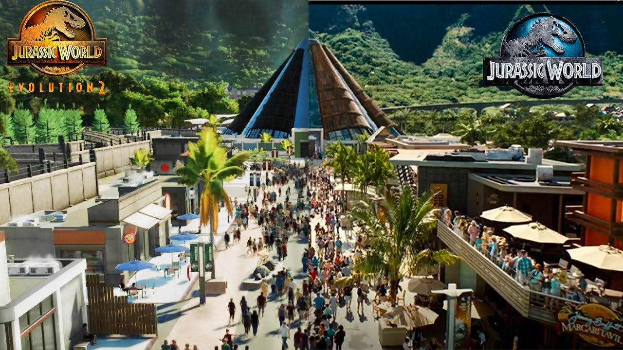 CONSTRUINDO O JURASSIC WORLD NO JURASSIC WORLD EVOLUTION 2 speed_build