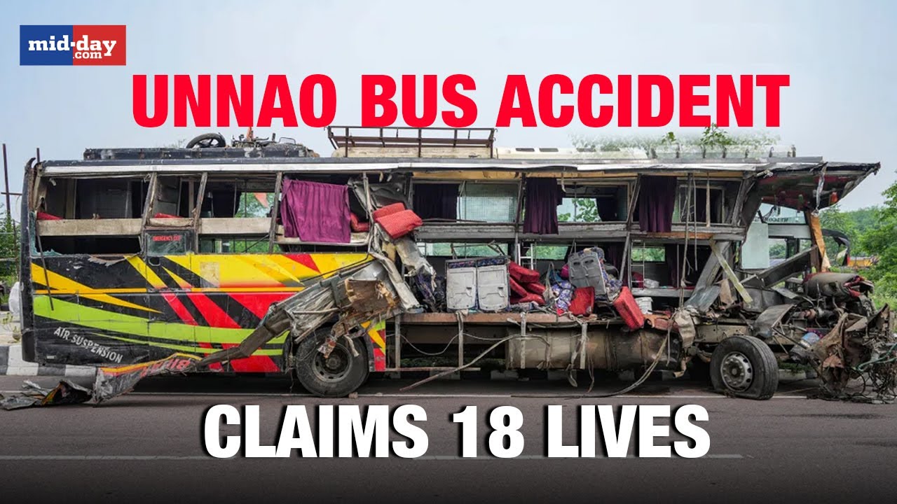 Unnao Bus Accident: 18 dead as bus collides with milk tanker on Lucknow-Agra expressway