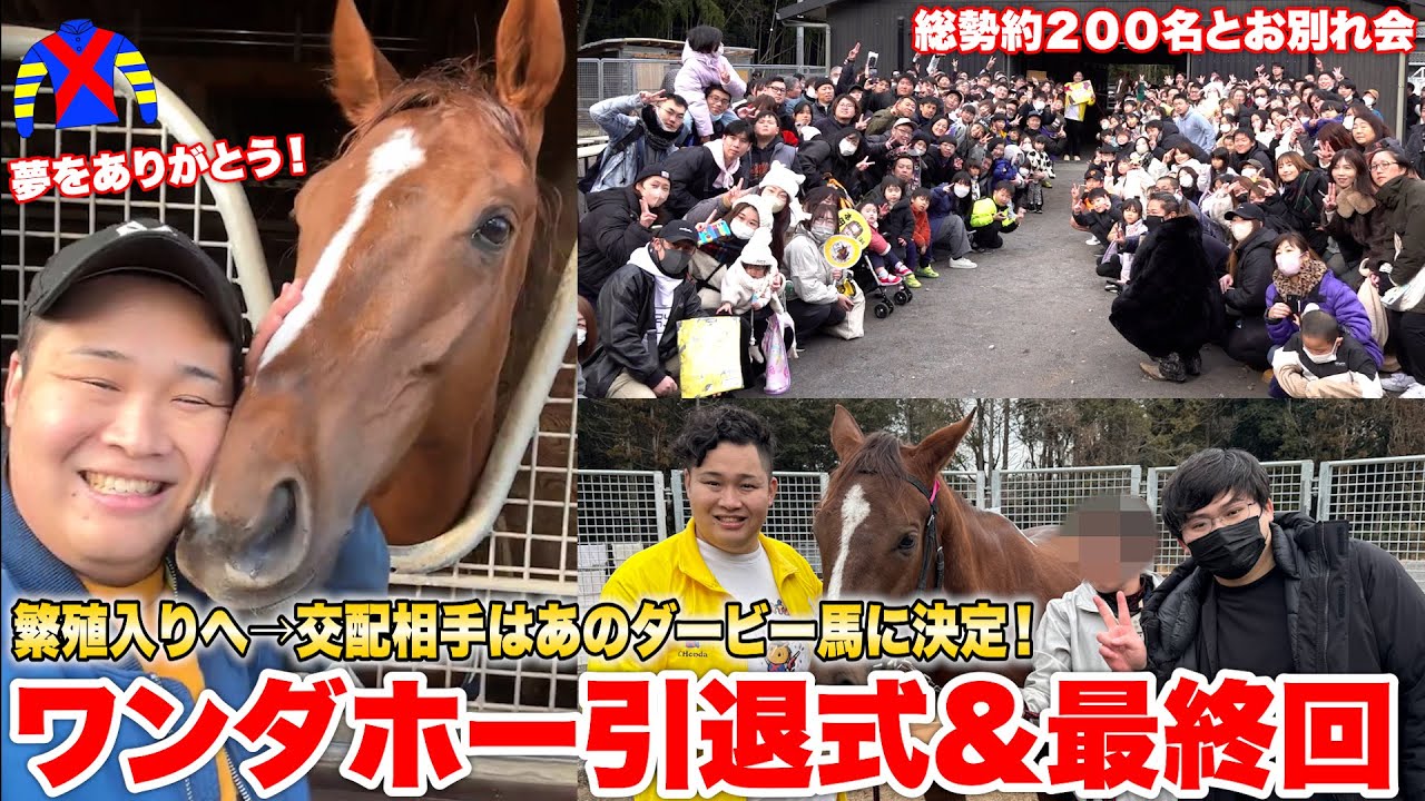 【繁殖入り】交配相手はシャフリヤール！？ワンダホー引退式で最後のお別れ会をしました！