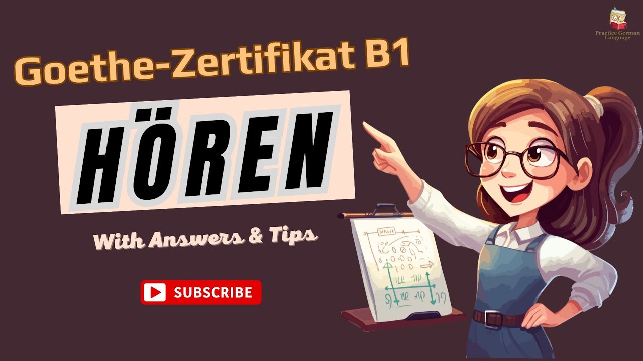 Goethe Zertifikat B1 Hören Prüfung mit Lösungen | Paper - 1 | #deutschkurs #b1deutsch