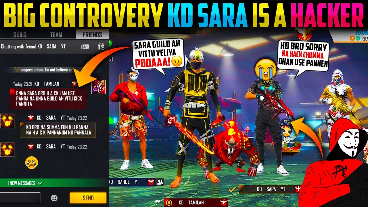 BIG CONTROVERSY KD SARA IS A HACKER😡| KICK HIM FROM THE GUILD💥