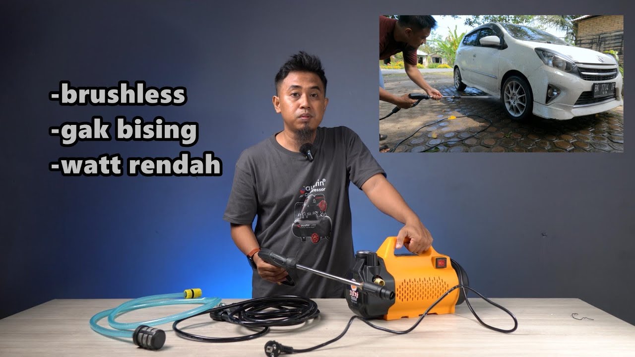 nyobain jet cleaner cuci mobil motor murah, ternyata lumayan!! - IKURA HJC870 HIGH PRESSURE WASHER
